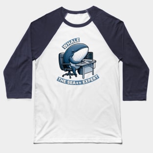 Whale Programmer: The Sea++ Developer Baseball T-Shirt